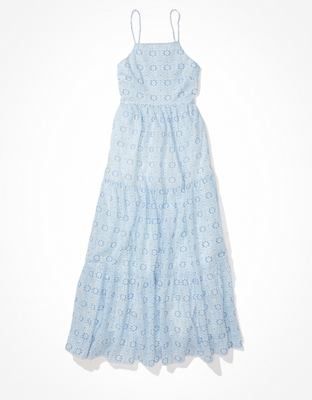 AE Floral Apron Neck Midi Dress | American Eagle Outfitters (US & CA)