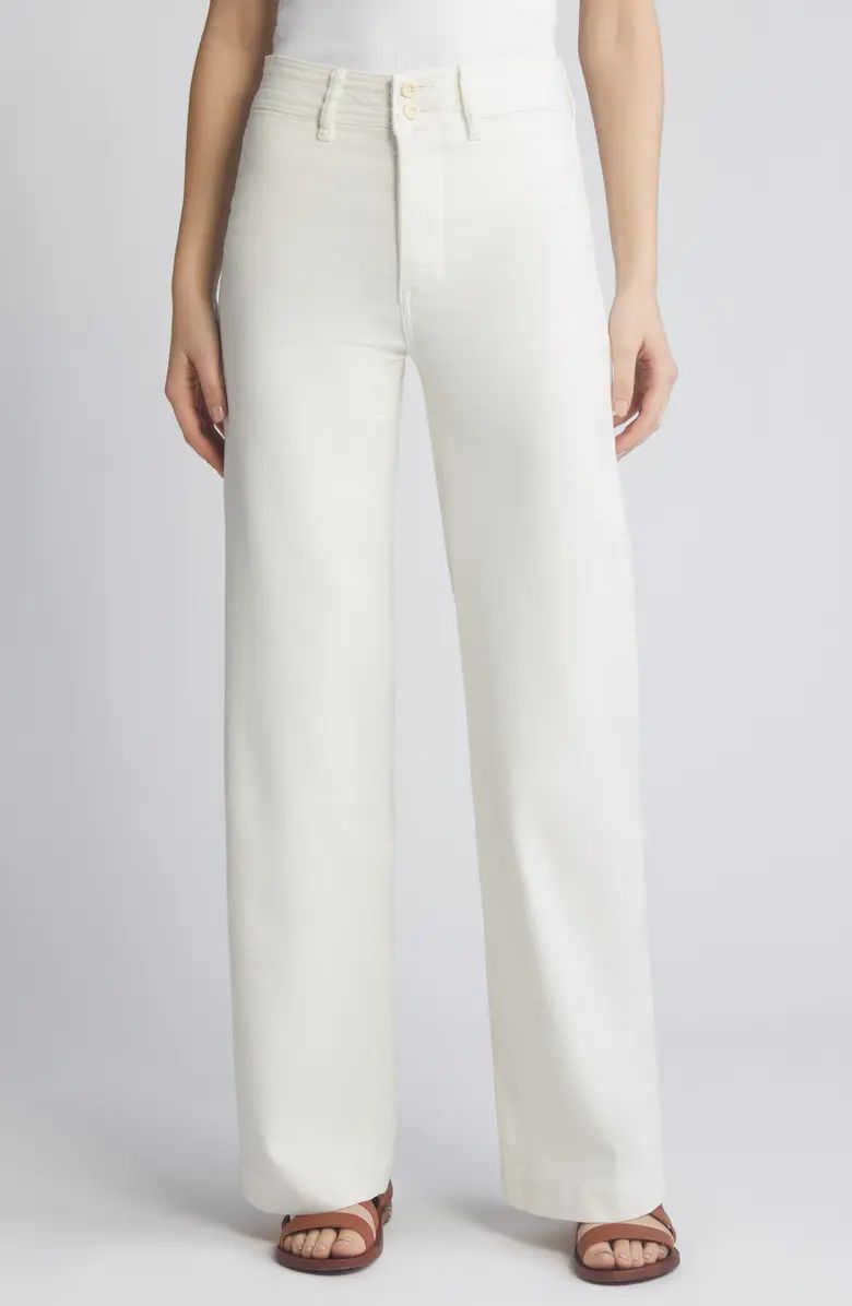 Faherty Harbor Stretch Terry Wide Leg Pants | Nordstrom | Nordstrom