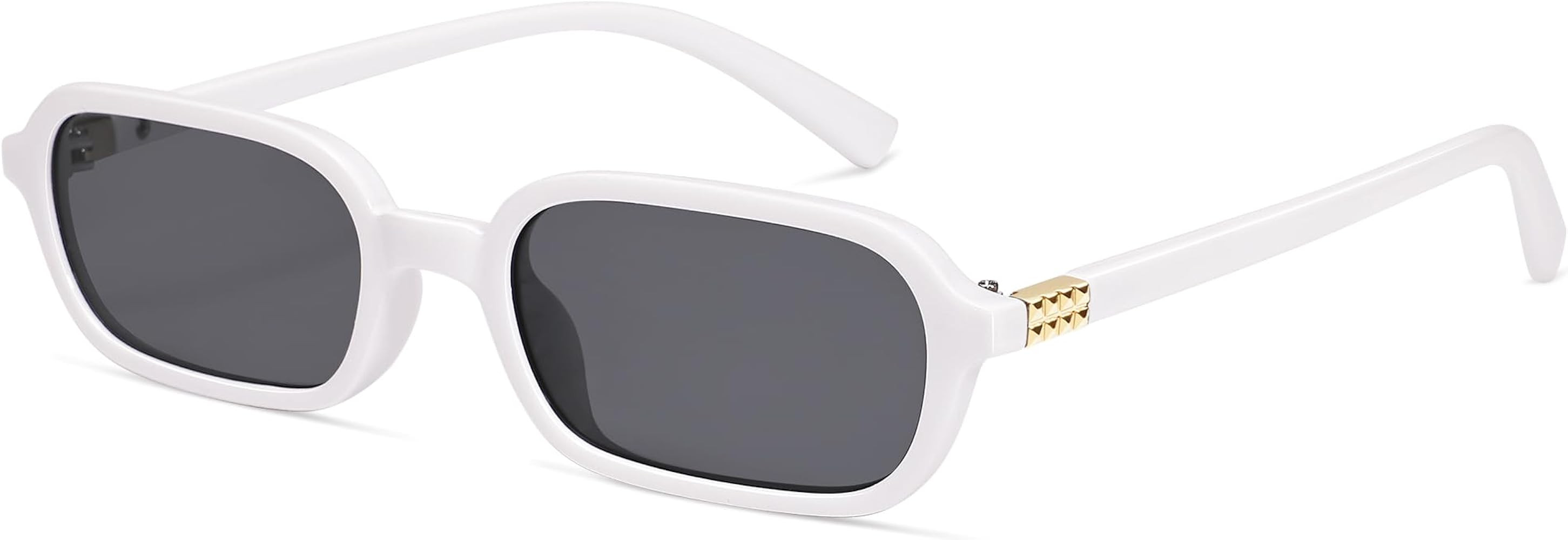 Retro Rectangular Sunglasses for Women Vintage 2026 Fashion Trendy Funny Small 90s Square Sunnies... | Amazon (US)