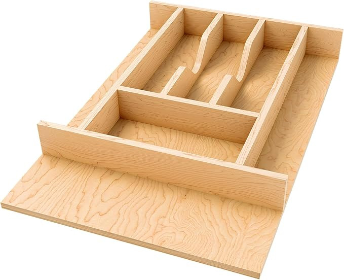 Rev-A-Shelf Natural Maple Right Size Utensil Insert Home Storage Kitchen Organizer 7 Compartment ... | Amazon (US)