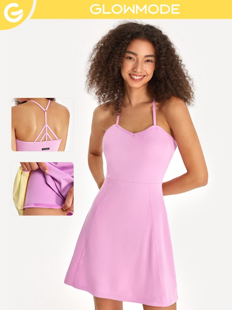 GLOWMODE Ready Set Active Dress & Short Set | SHEIN