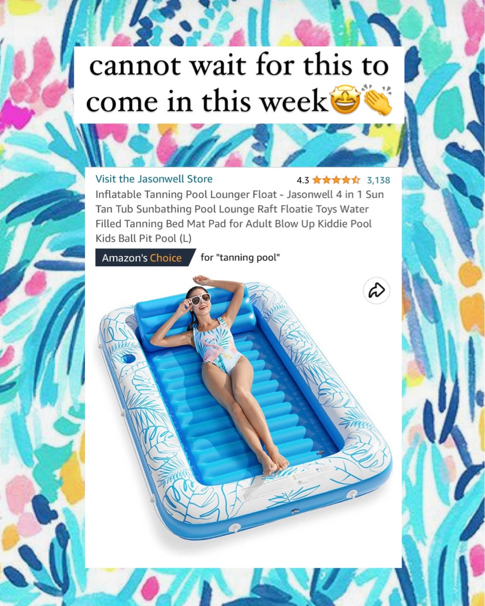 Summer fun with this tanning float! A must have for your backyard this summer - fun outside - amazon find - pool float - lake vibes #amazon 

#LTKSeasonal #LTKunder50 #LTKfamily