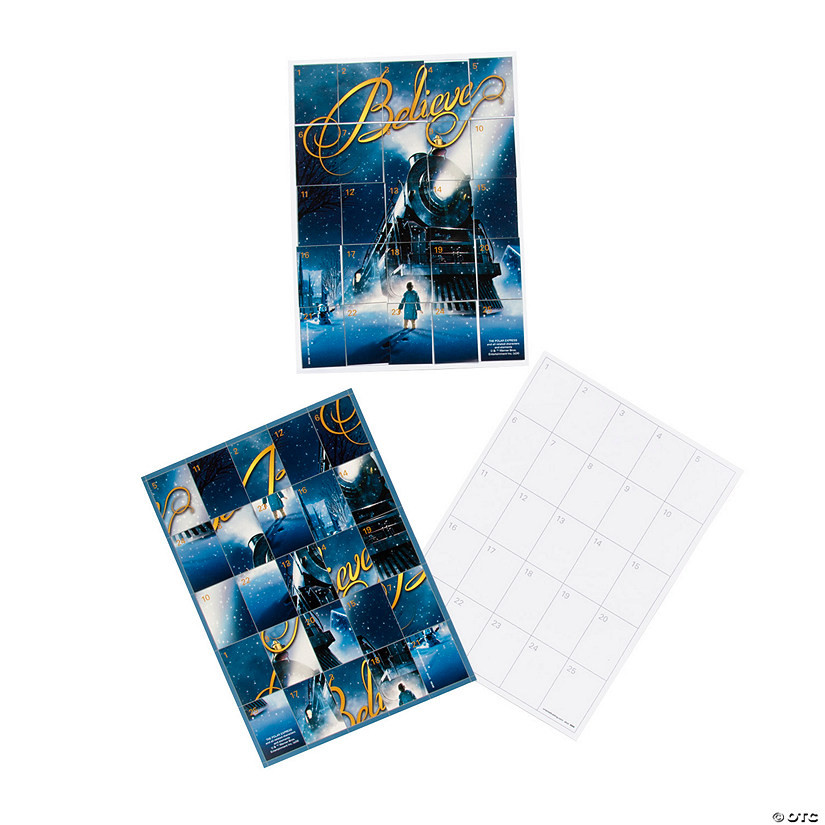 4 3/4" x 6 1/2" The Polar Express™ Believe Sticker Puzzles - 12 Pc. | Oriental Trading Company