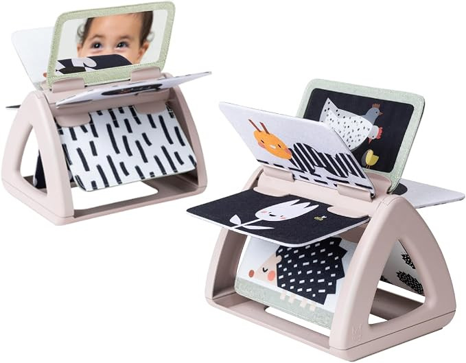 Taf Toys Black & White Rattling Spinning Book High Contrast Newborn Baby Toy 0-6 6-12 Months with... | Amazon (US)