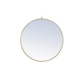 Brass 36 in. W x 36 in. H Round Vanity Mirror WM8124Brass - The Home Depot | The Home Depot