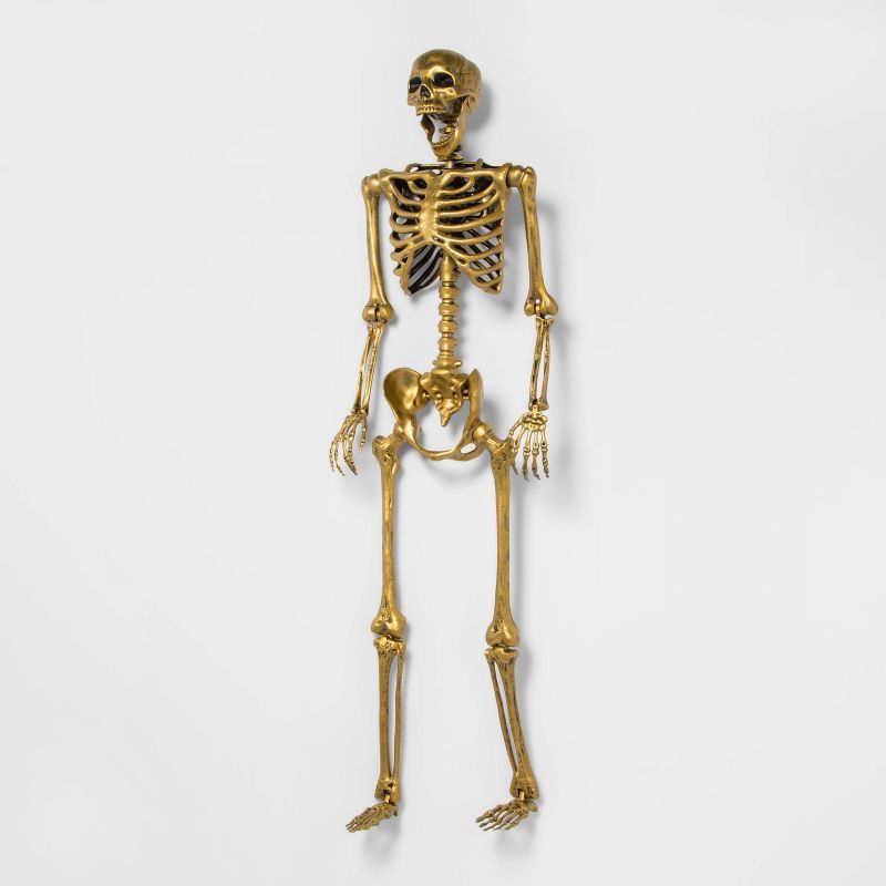 60&#34; Posable Gold Skeleton Halloween Decorative Mannequin - Hyde &#38; EEK! Boutique&#8482; | Target