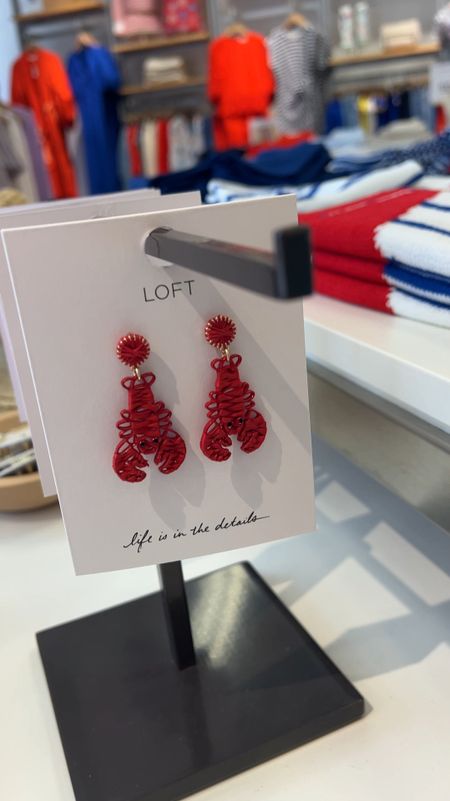 Close up to the best seller, the cute lobster earrings. 

#LTKTravel #LTKStyleTip #LTKParties