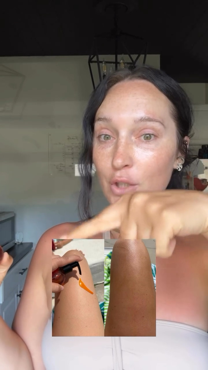 i mean COME ON 😳 ☀️ these ingredients are working their magic to give me a deep dark tan at the pool today! The 20 minute difference has me SHOOK!

Skincare ingredients packed within while it gives you a deep dark tan while you’re in the sun 🤌🏽

Comment TAN for the link! 

#tanningoil #tanningoilresults #summertan #summervibes #poolday