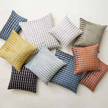 Cut Velvet Archways Pillow Cover | West Elm (US)