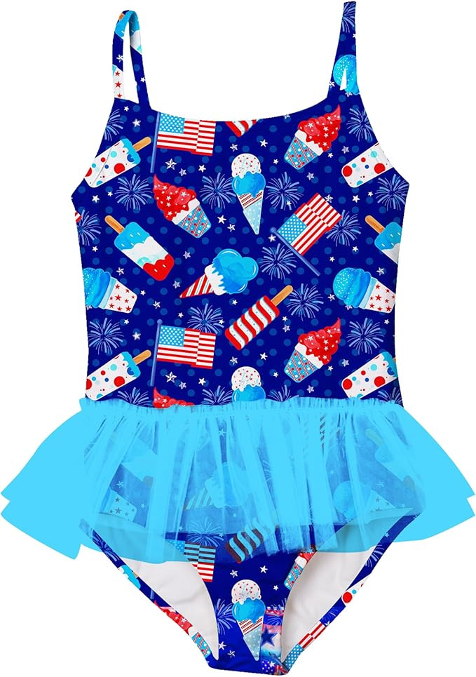 swimsobo Girls One Piece Swimsuit Colorful Mermaid Bathing Suit Cute Swimwear for 2-8 Years | Amazon (US)