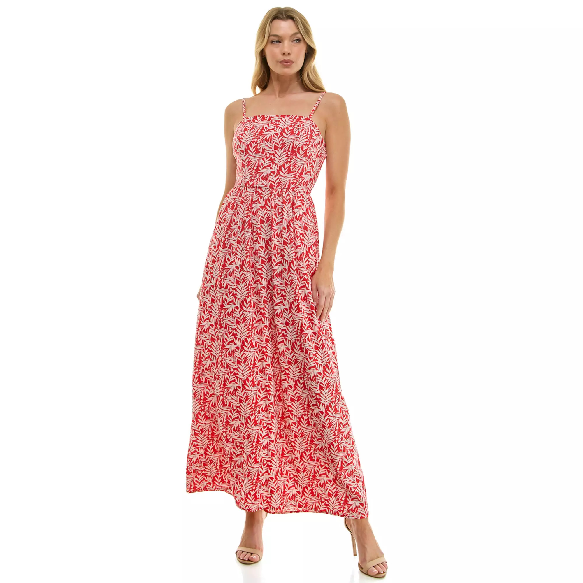 Juniors' Lily Rose Cami Squareneck Maxi Dress | Kohl's