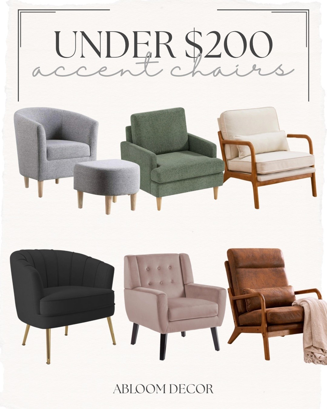 I can’t believe all of these accent chairs are under $200!

#LTKHome