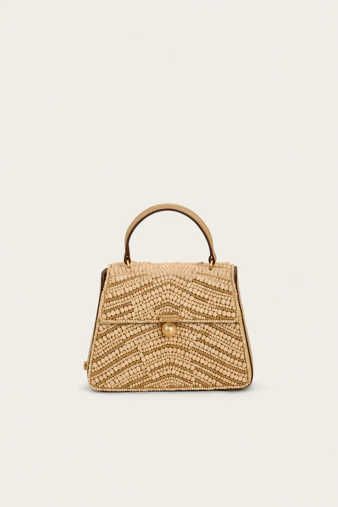 SYBIL CROSSBODY BAG - NATURAL WOOD BEAD MULTI | Cult Gaia - US