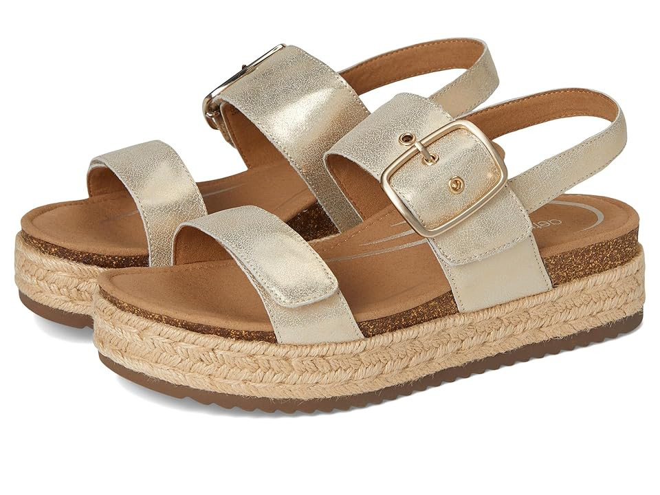 Aetrex Vania Women's Sandals Champagne : EU 42 (US Women's 10.5-11) M (B), Leather | Zappos