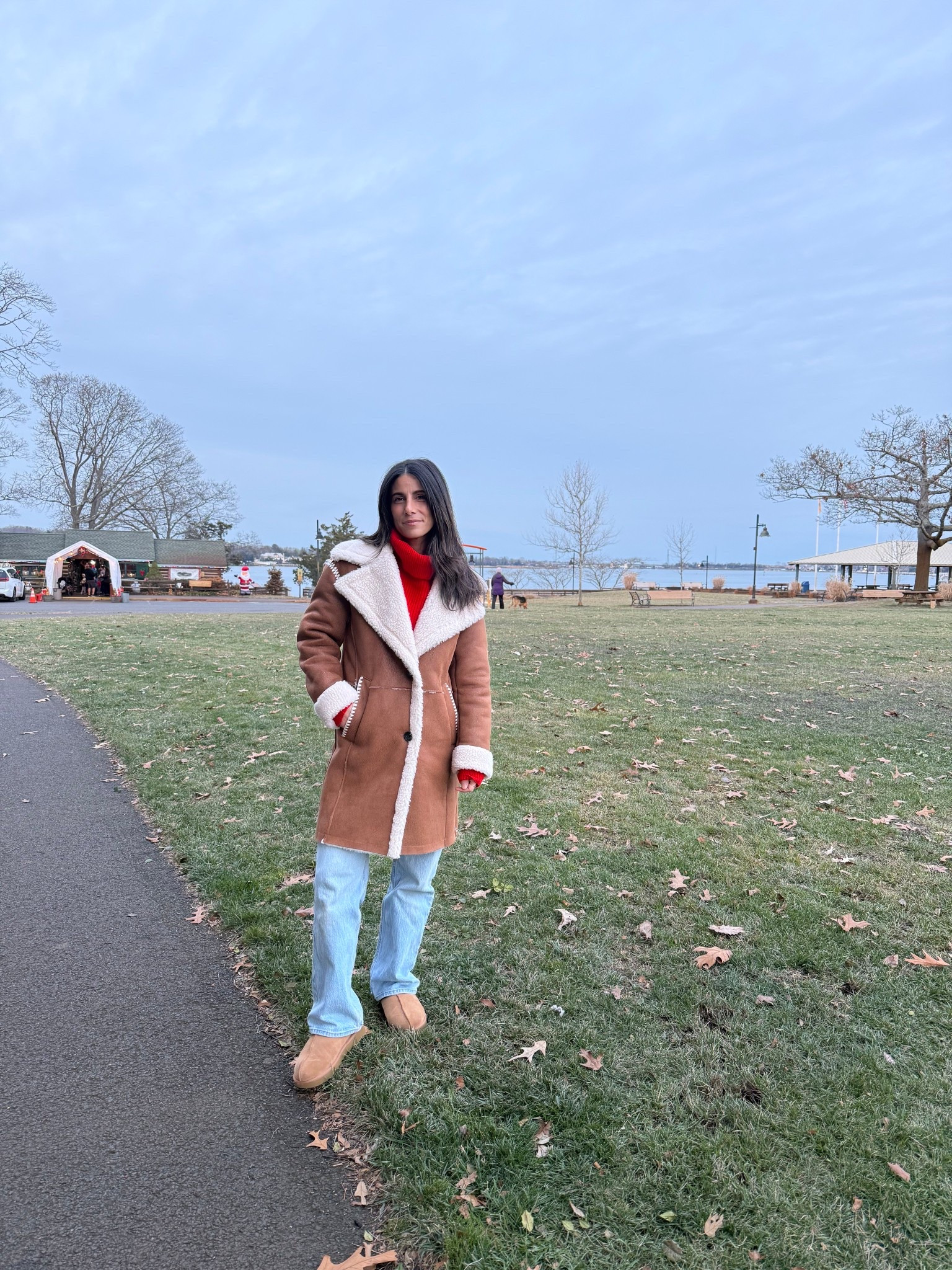 I love a good suede and Sherpa coat! 

This is Anthropologie find on sale from last year wearing size Xs petite. Could have done an Xs regular

#LTKHoliday #LTKFindsUnder100 #LTKPetite