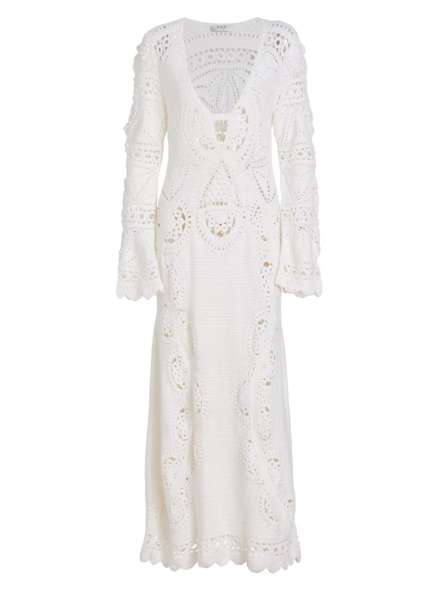 Carter Crocheted Maxi Dress | Saks Fifth Avenue
