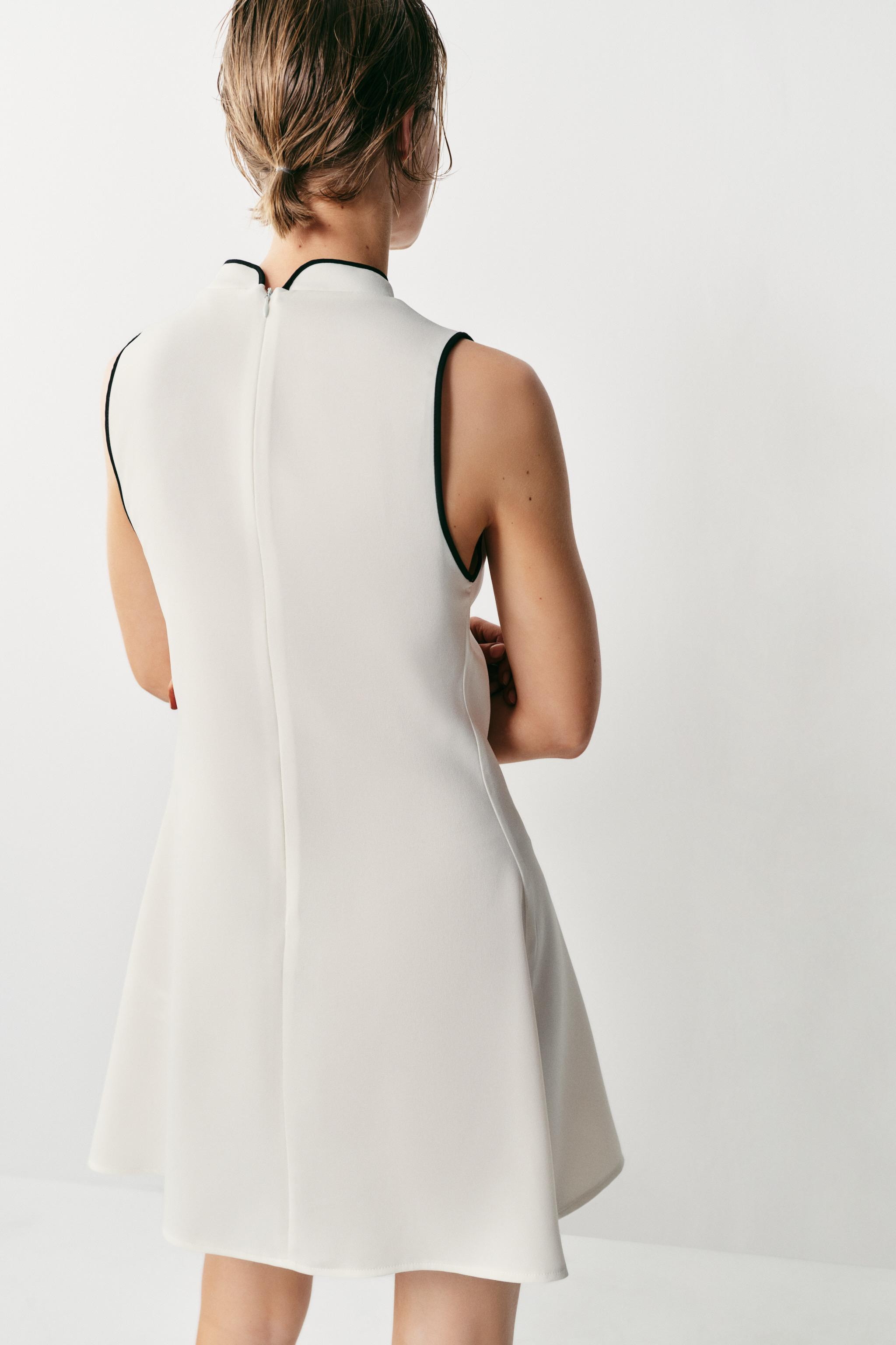 SHORT DRESS WITH FROG FASTENING | Zara US