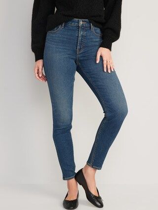 High-Waisted Rockstar Super-Skinny Built-In Warm Jeans for Women | Old Navy (US)