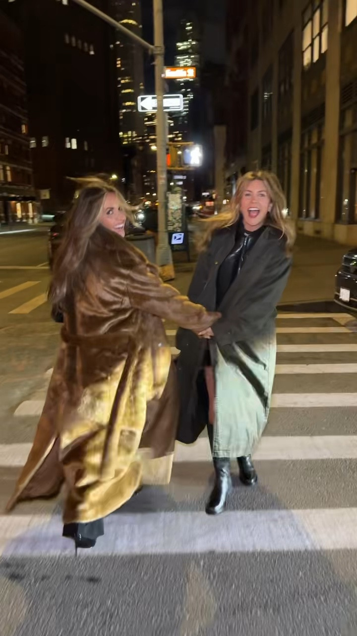 Welcome to New York! 🎶 🌆
Faux fur skirt size small
Short sleeve sweater size small 
Amazon sheer tights size small 
Zara trench coat/barn jacket size small
Aritzia faux leather bomber jacket size small
Reformation boots run tts
Electric picks jewelry ⚡️ 
Chanel purse

#LTKWatchNow #LTKNYFW #LTKMostLoved