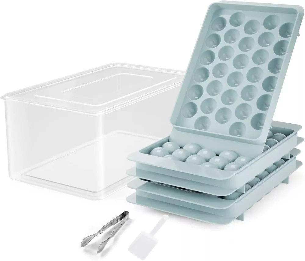 Ice Cube Tray With Lid and Bin