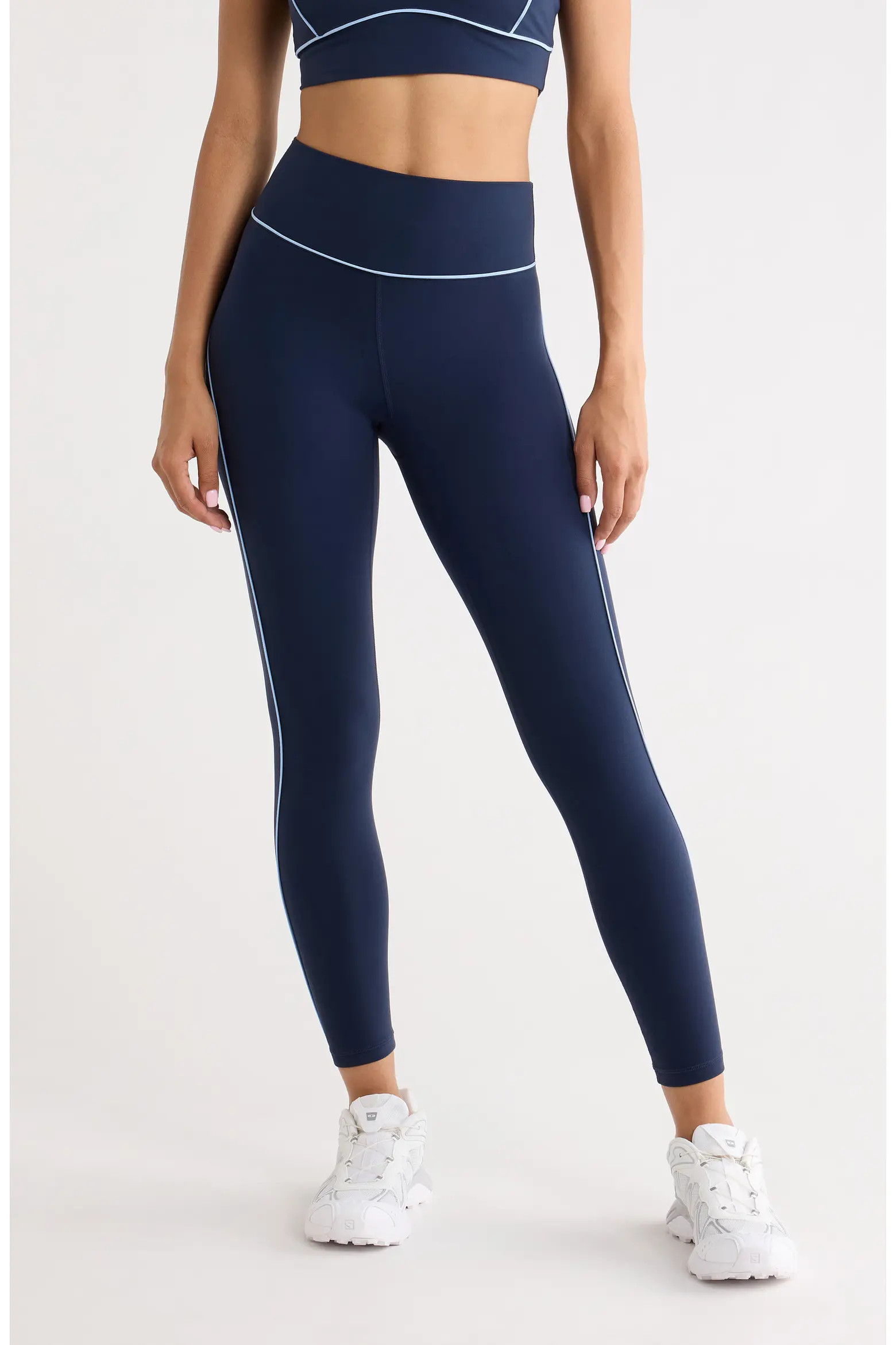 Studio Luxe High Waist 7/8 Piped Leggings (Women) | Nordstrom | Nordstrom