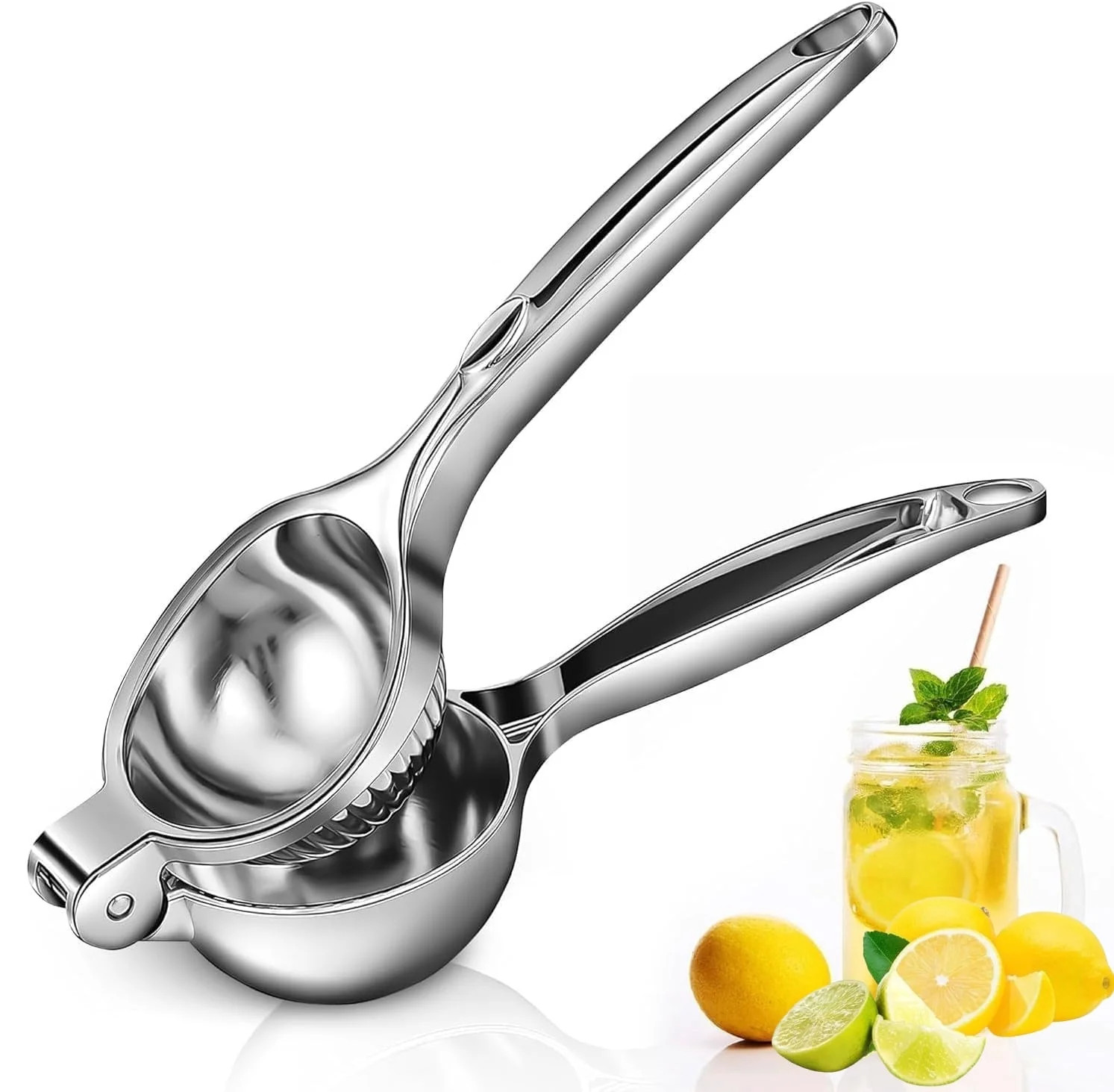 WYAJU Lemon Squeezer Stainless Steel, Heavy Duty Lime Squeezer, Hand Press Lemon Juicer Durable M... | Walmart (US)