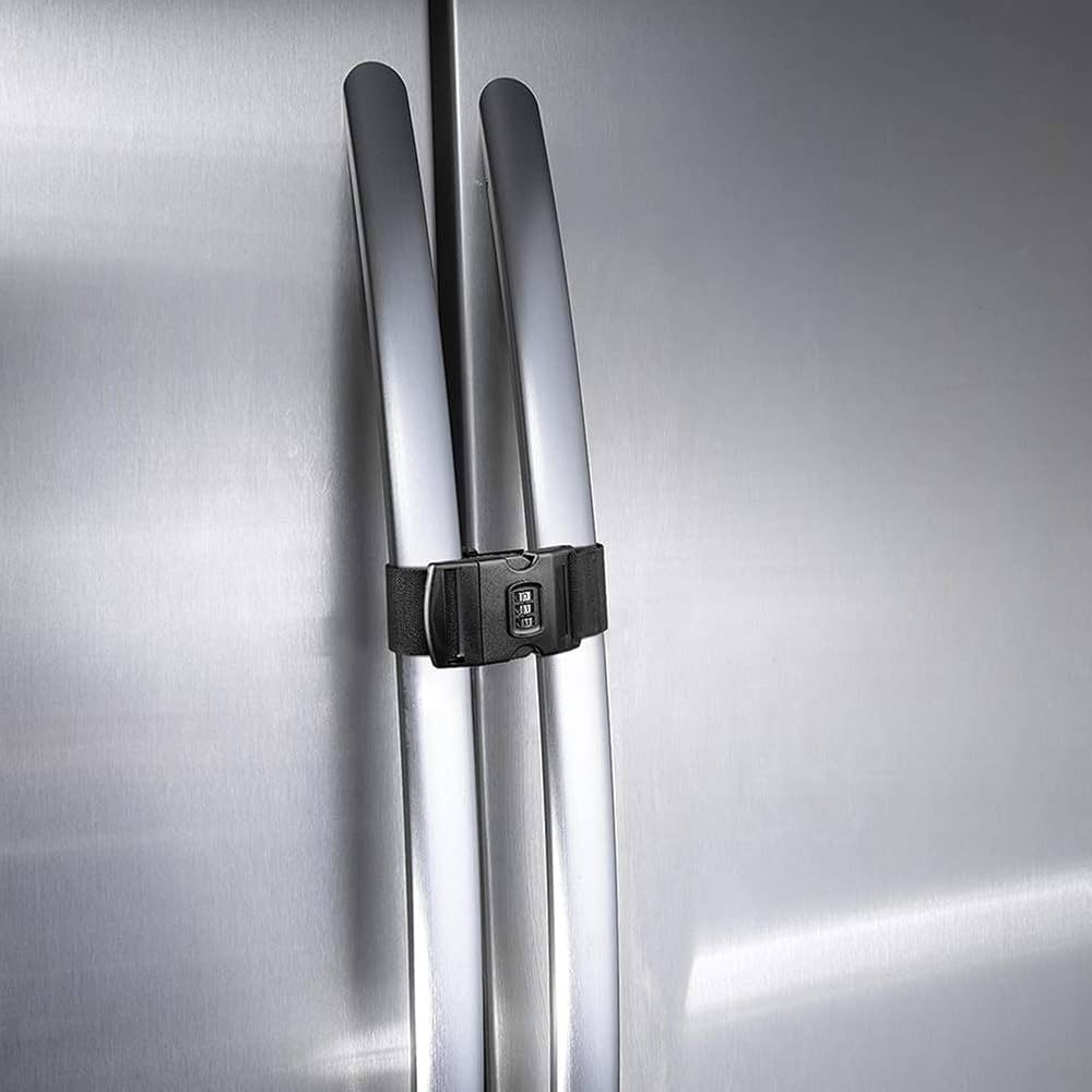Fresheracc Fridge Freezer Refrigerator Cabinet Lock Latch, (2 Packs) Adjustable French Door Guard... | Amazon (US)