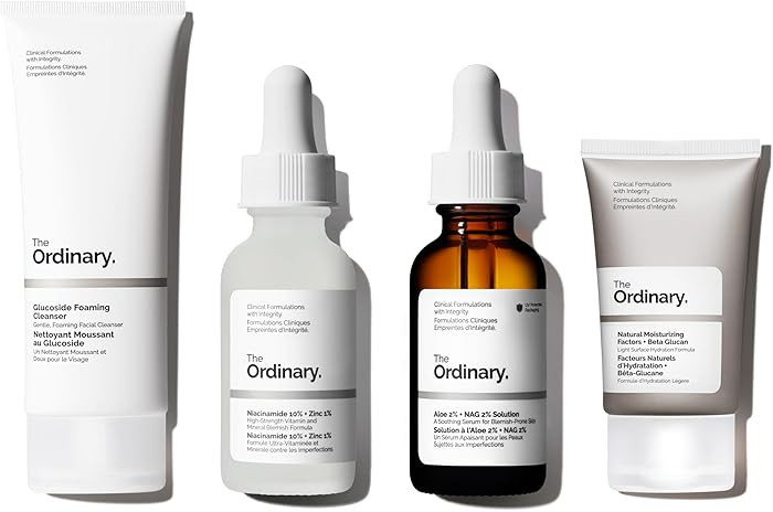 The Ordinary Sensitive Skin Collection, Skin Care Bundle-Blemish-Prone Skin, Glucoside Foaming Cl... | Amazon (US)