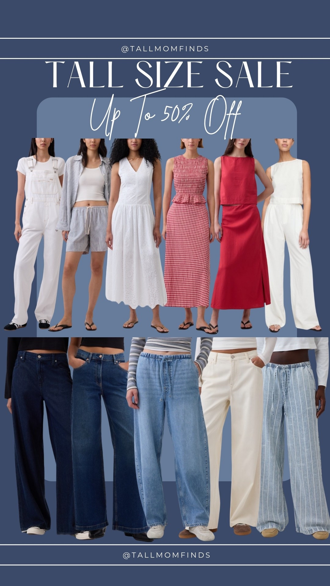 ⚠️ Up to 50% off the pieces that actually fit like they should. Don’t miss it!

Take 50% Off your purchase to re-up your wardrobe just in time for summer from 4/22-4/28. 

tall dresses, tall pants, tall tops, tall matching sets, tall maxi dresses, tall mini dresses, tall wide leg pants, tall straight leg pants, tall trousers, tall crop tops, tall long sleeve tops, tall tank tops, tall lounge sets, tall athleisure sets, tall two piece sets, tall outfit sets

@gap #howyouweargap
#gappartner

#LTKSaleAlert #LTKMidsize #LTKTall