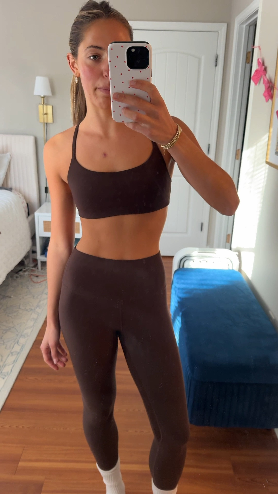 This set from Lululemon is one of my favorites to workout in, and I’m in LOVE with the new blue colorway! I wear a size 6 in the sports bra and a size 4 in leggings!

#LTKootd #LTKmorningroutine #LTKfitnessgoals