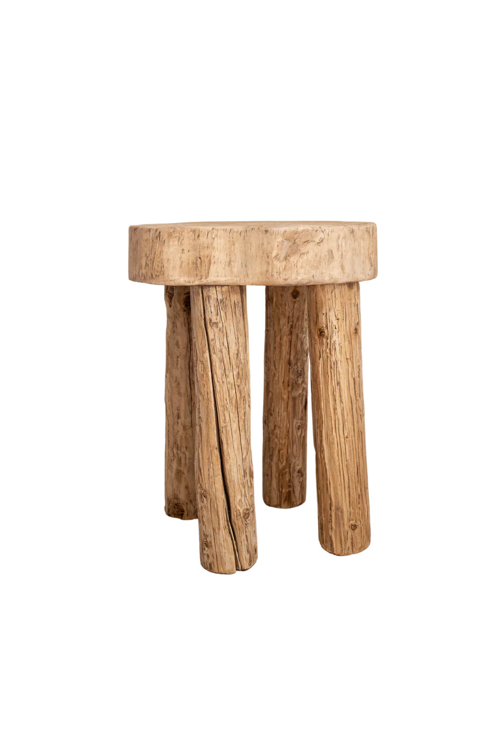 Senufo Round Stool Bench Side Table Natural | Luxe B Co