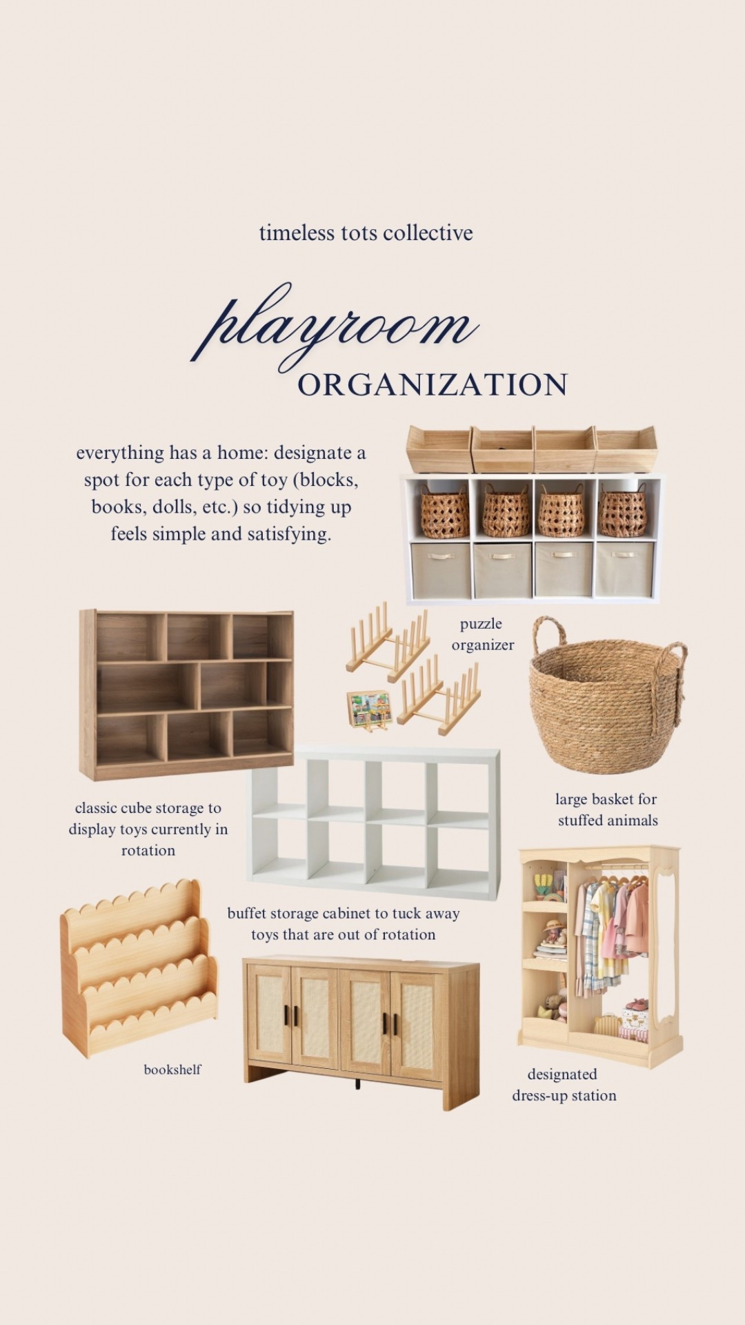 create systems that support a clean, calming environment and encourage independent play with these tried + true playroom organizations must-haves!