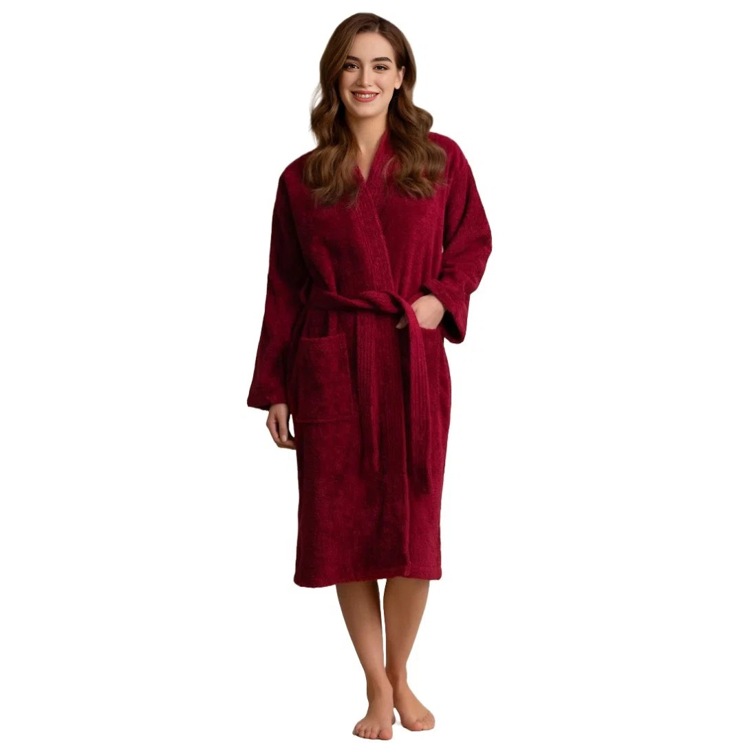 Ingobert Cotton Terry Cloth Mid-Calf Bathrobe with Pockets | Wayfair North America