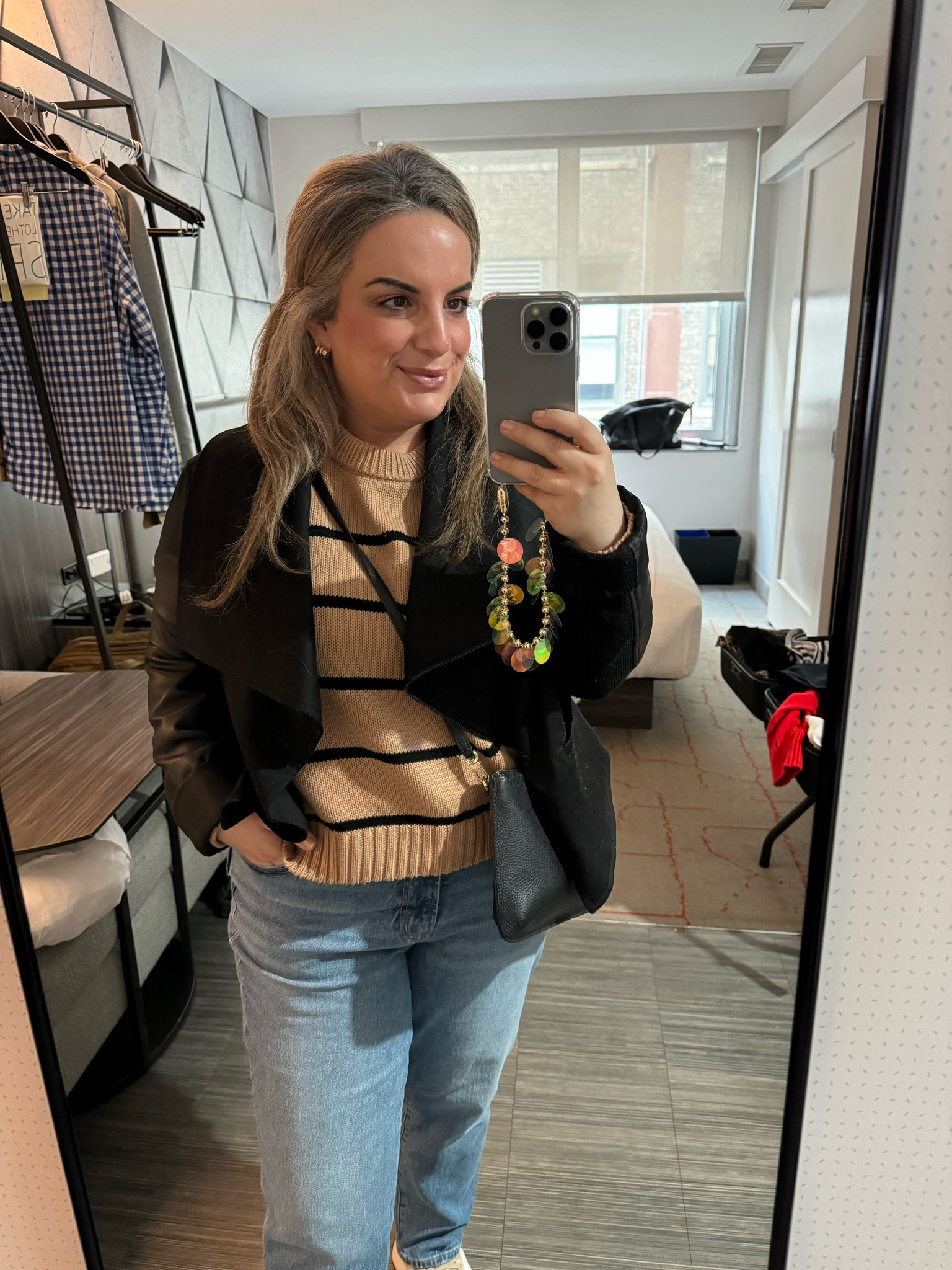 NYC fall outfit. This cotton sweater is warm and feels like LaLigne!

#LTKMidsize #LTKFindsUnder50 #LTKOver40