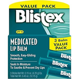 Blistex Medicated Lip Balm, 0.15 Ounce (Pack of 3) | Amazon (US)
