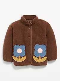 Sherpa Applique Pocket Jacket for Toddler Girls | Old Navy (US)