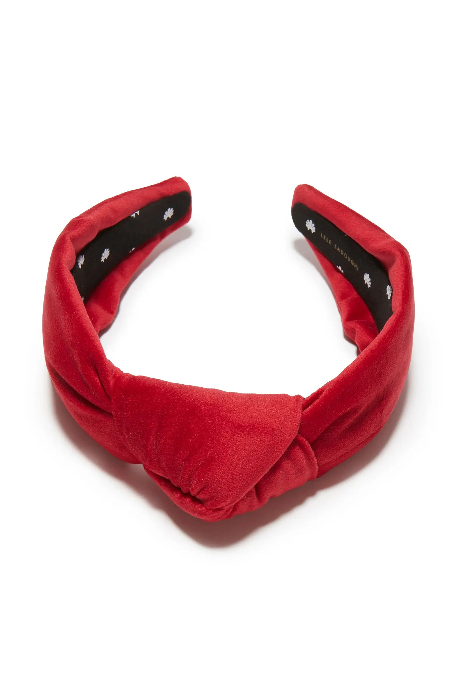 Red Velvet Knotted Headband | Nordstrom