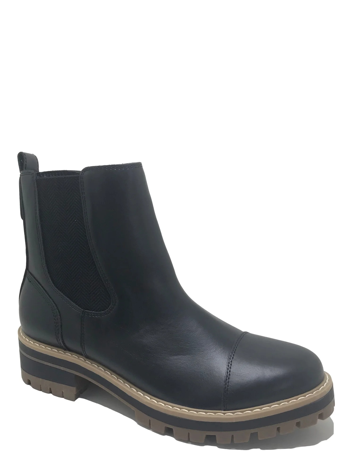 Time and True Women's Lug Chelsea Boot (Wide Width Available) - Walmart.com | Walmart (US)