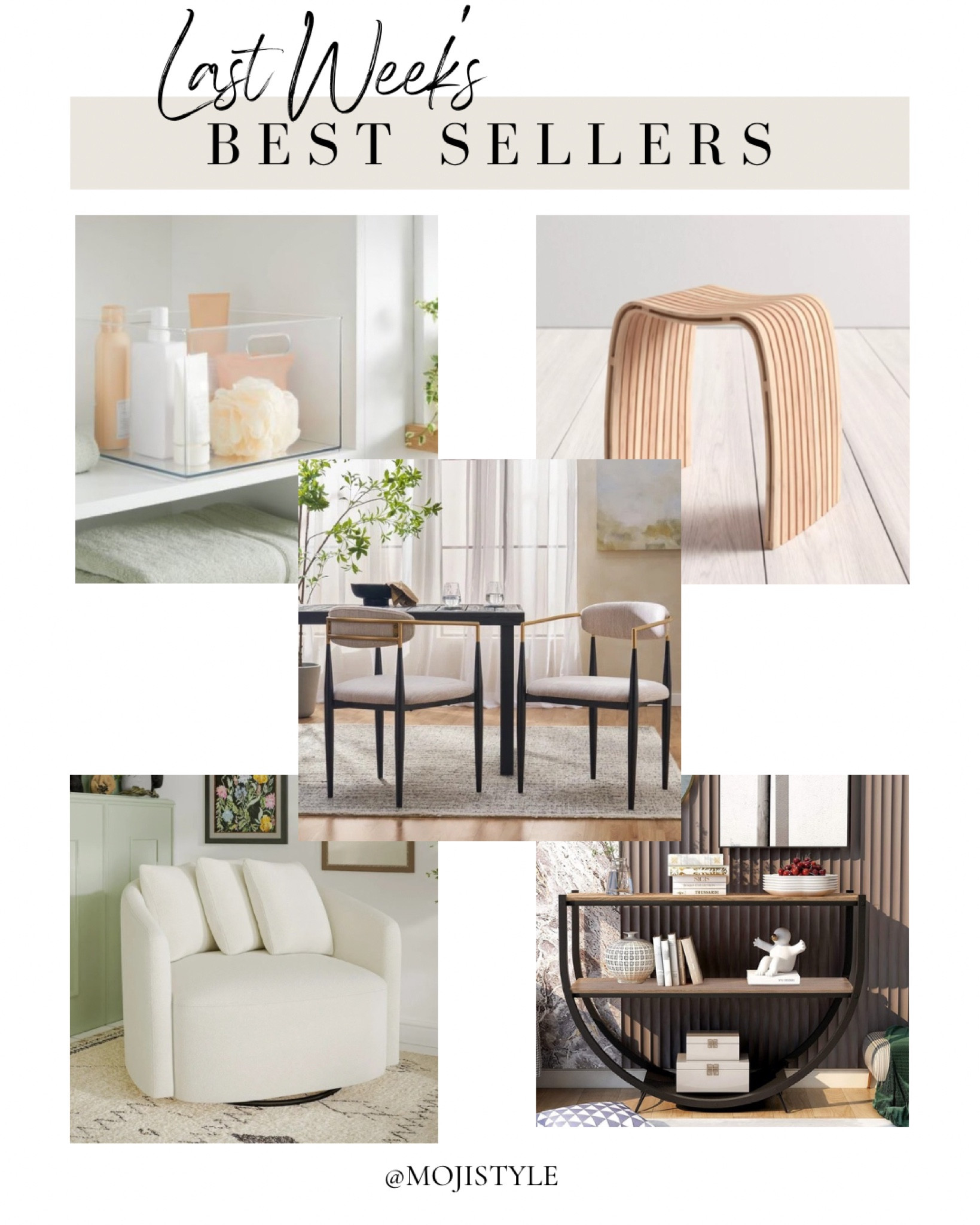 Check out last week’s best sellers! From bathroom decor to chairs, barstools and a gorgeous console table with lots of storage! 

#LTKHome #LTKSaleAlert #LTKxWayfair