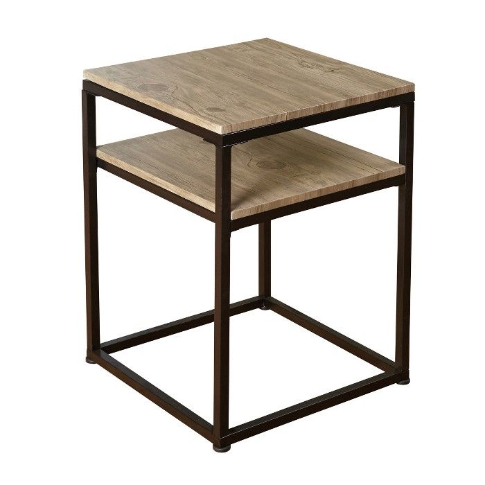 Piazza End Tables - Black/Natural - Buylateral | Target