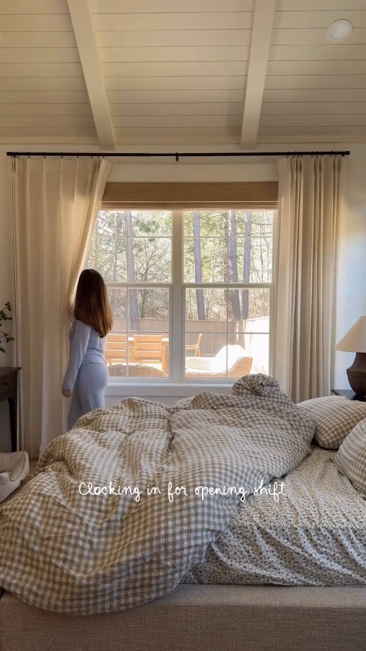 These motorized woven shades from @neutralcurtains might actually be my favorite update we’ve made to our bedroom. The texture adds so much warmth to the space, and the blackout liner has been life-changing!! You can use code HARBORANDPINE for a discount 🤍

Product details:
• Collection: Ramie Bamboo Shades
• Style: Motorized Shade
• Color: Coconut JU-04
• Liner: Blackout 250gsm

#LTKdayinmylife #LTKgrwm #LTKHome