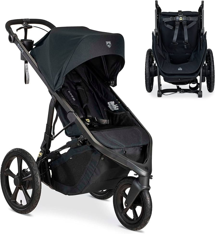 BOB Gear Wayfinder Jogging Stroller with Independent Dual Suspension, Air-Filled Tires, and 75-Po... | Amazon (US)