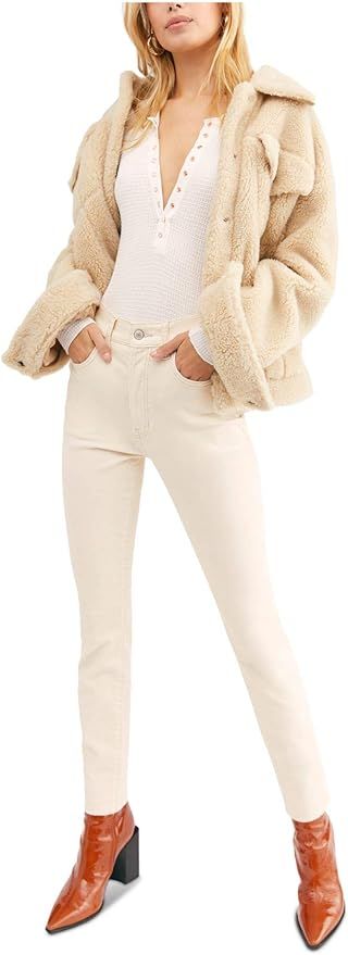We The Free Womens Faux Suede Party Skinny Pants | Amazon (US)