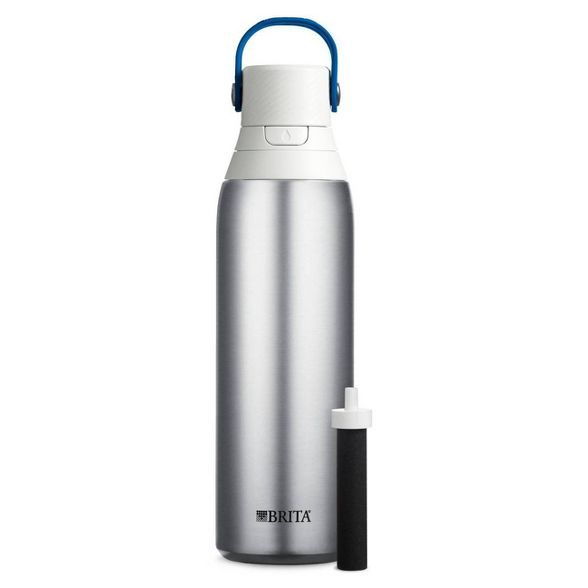 Brita 20oz Premium Double-Wall Stainless Steel Insulated Filtered Water Bottle | Target