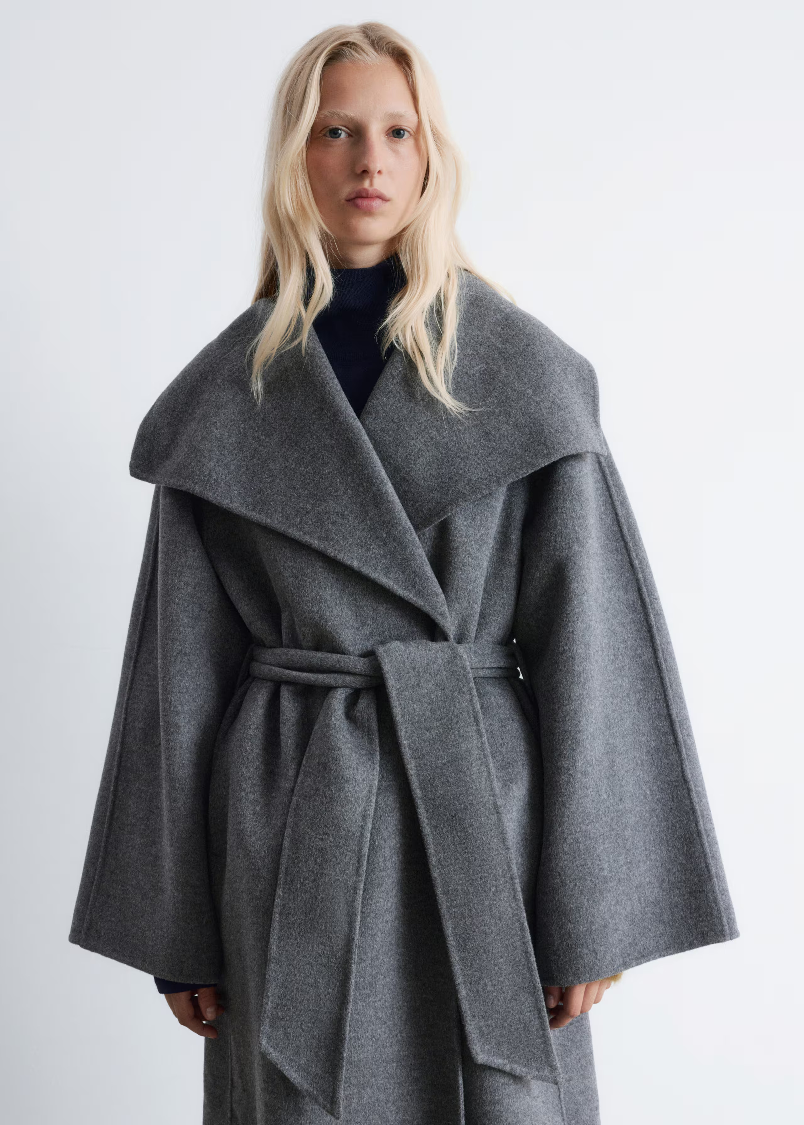 Shawl-Collar Wool Maxi Coat | & Other Stories UK