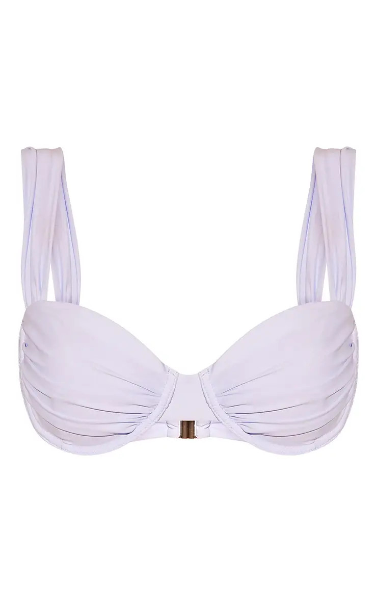 Baby Blue Thick Strap Tanga Bikini Bottoms | PrettyLittleThing UK