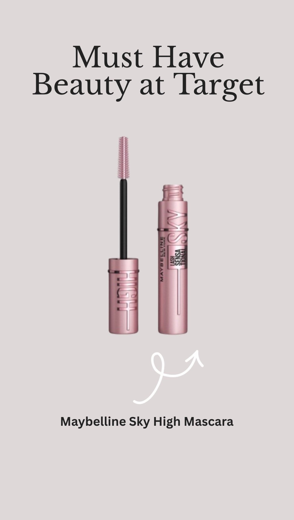 #ad #MaybellinePartner My go-to 
mascara lately 🩷
@Maybelline Sky High Mascara gives a lifted look all day and never feels heavy. One of my favorite affordable beauty finds! Easy to grab at @Target.
@targetstyle

#LTKmorningroutine