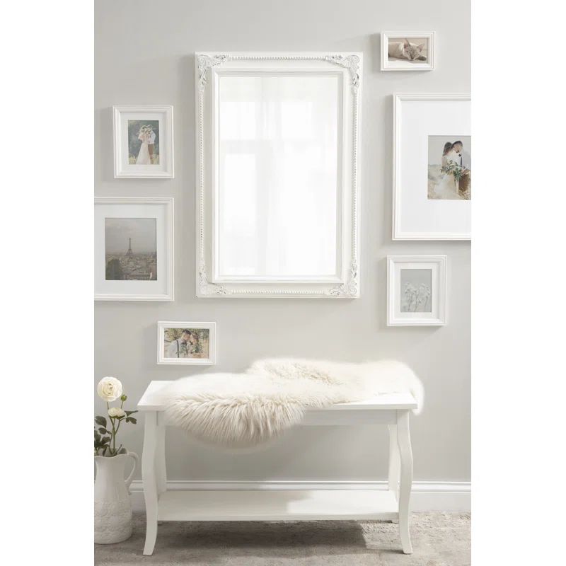 Riordan Framed Wall Mirror 24x36 White | Wayfair North America