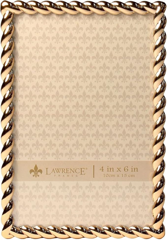 Lawrence Frames 4x6 Golden Rope Picture Frame (712046) | Amazon (US)