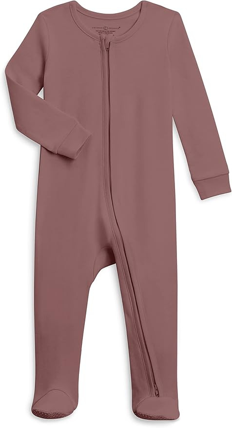 Colored Organics Baby Zip-Up Footed Sleeper with 2-Way Zipper - Newborn Organic Cotton Pajamas | Amazon (US)
